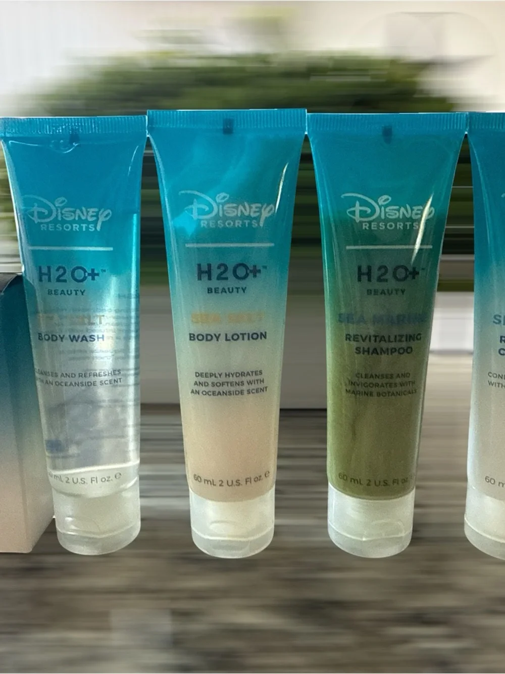 Disney Resorts H2O+ Travel Size Body Wash & Lotion Shampoo & Conditioner Soap